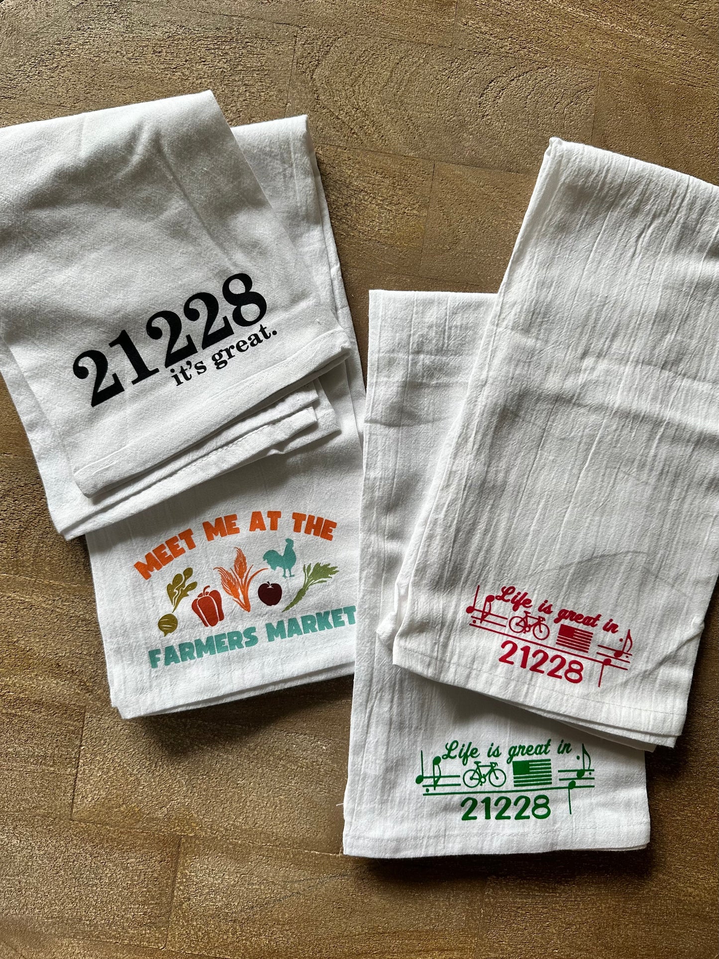 Personalized Kitchen Tea Towels - Dish Towels - Custom Towel Design - Your Design Here