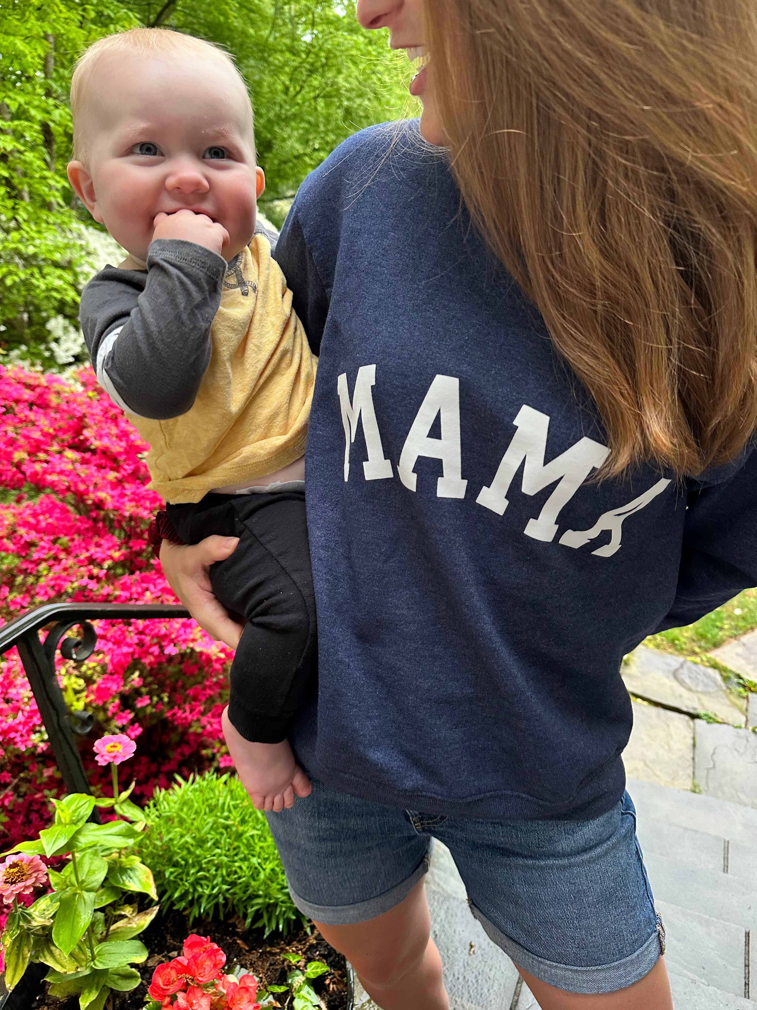 Personalized Mama Sweatshirt Puff Application Craftingisadreamjob