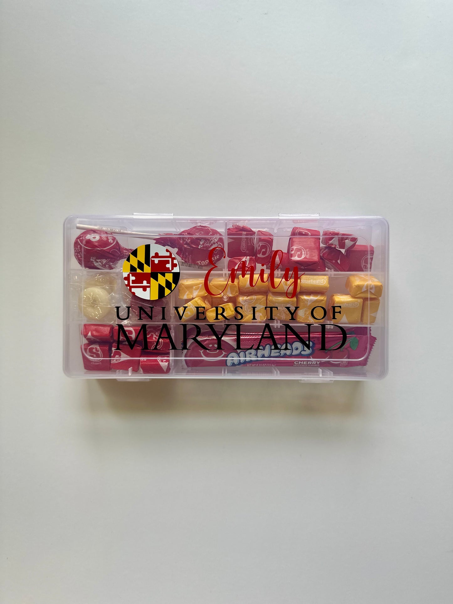 College Candy Box Container Filled - College Grad Gift - Personalized Gift - Decision Day - Commitment Day