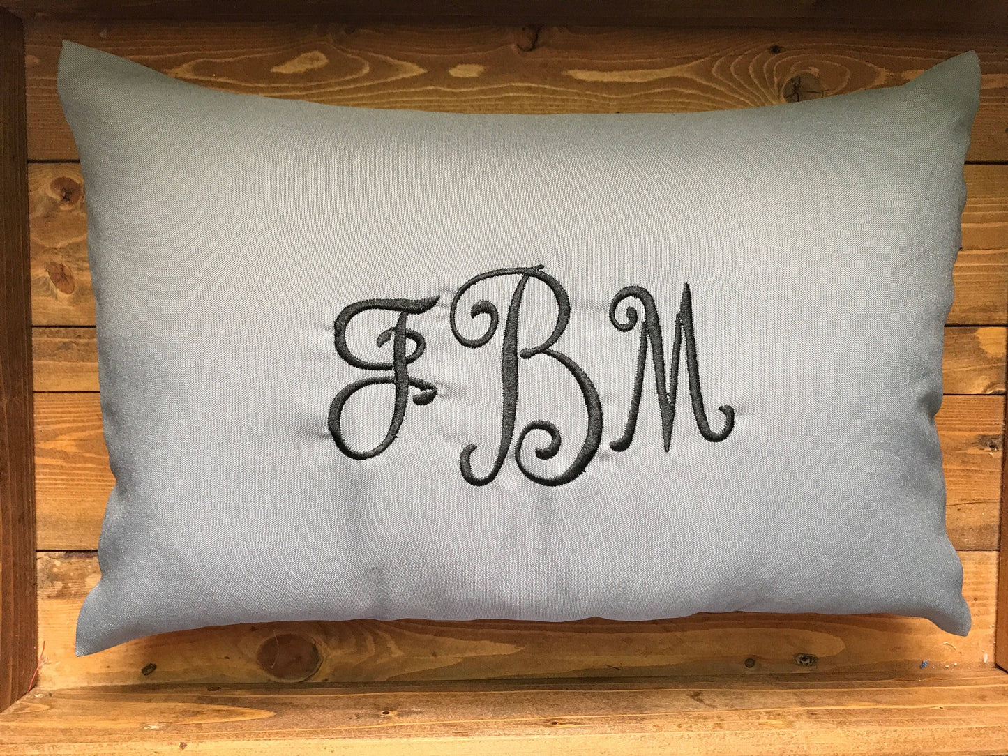 Embroidered - Monogrammed Pillow Cover/Sham - Customized - Personalized Gift Idea - Polyester Sham