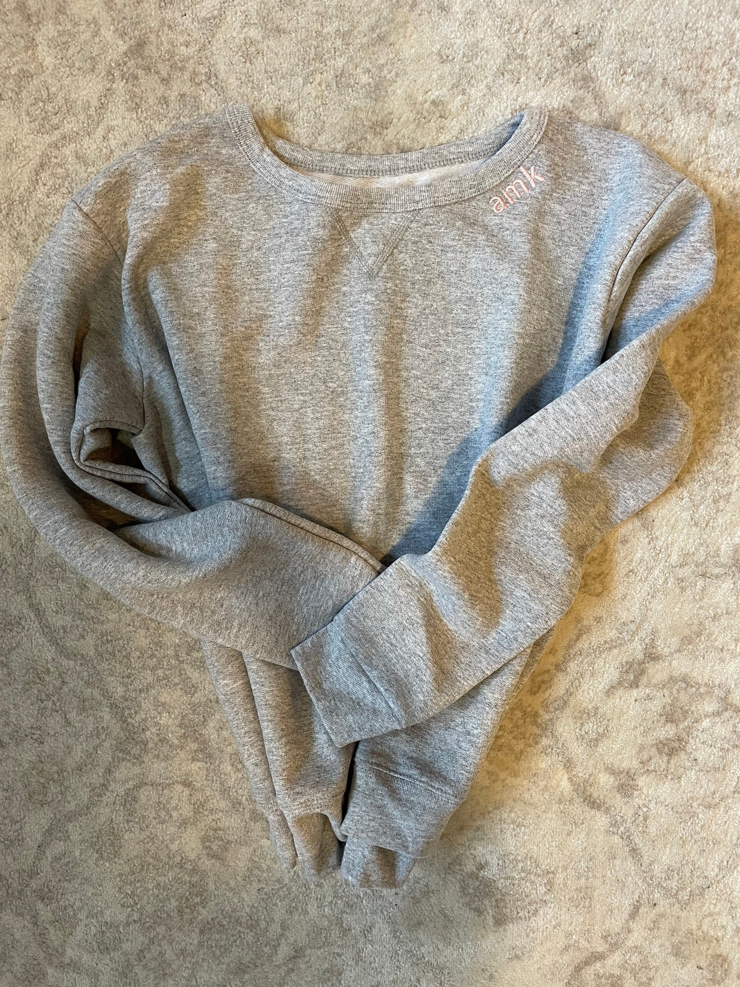 Personalized Initials or Name Sweatshirt Embroidered - Monogramned
