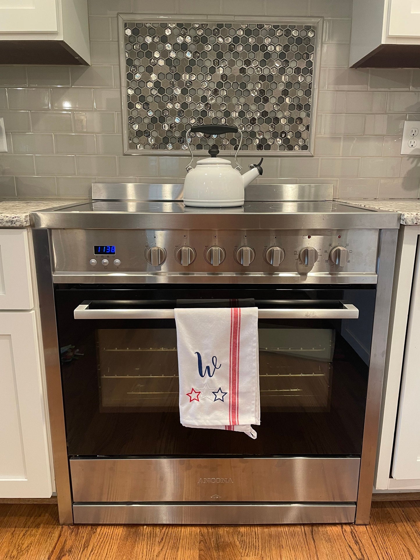 Patriotic Personalized Kitchen Towels -Cotton- Embroidered