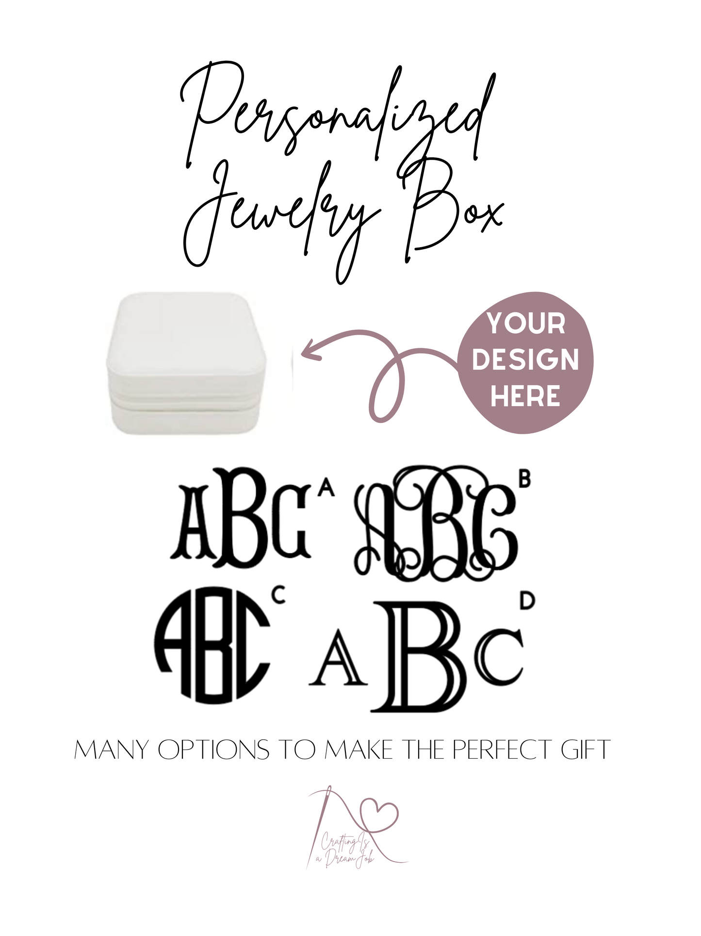 Personalized Travel Jewelry Box