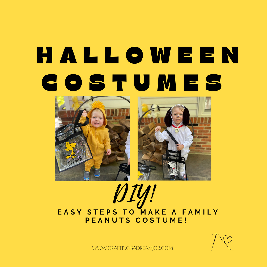 Charlie Brown halloween family easy diy costume