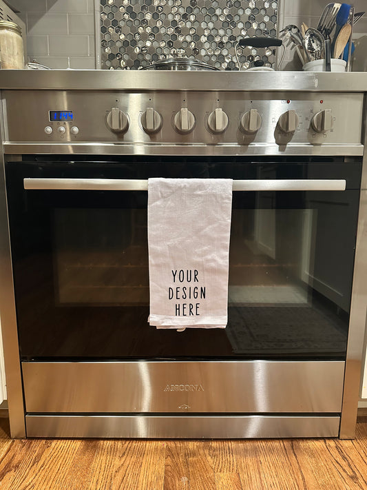 Personalized Kitchen Tea Towels - Dish Towels - Custom Towel Design - Your Design Here