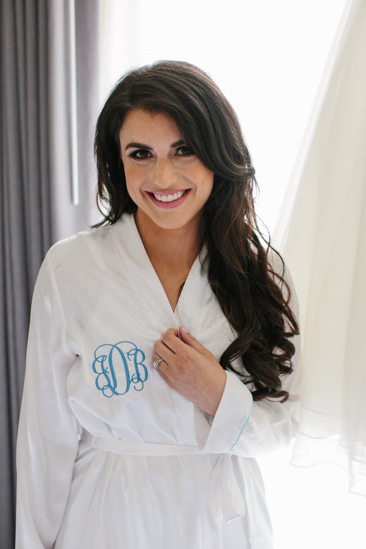 Embroidered Bridal Robe