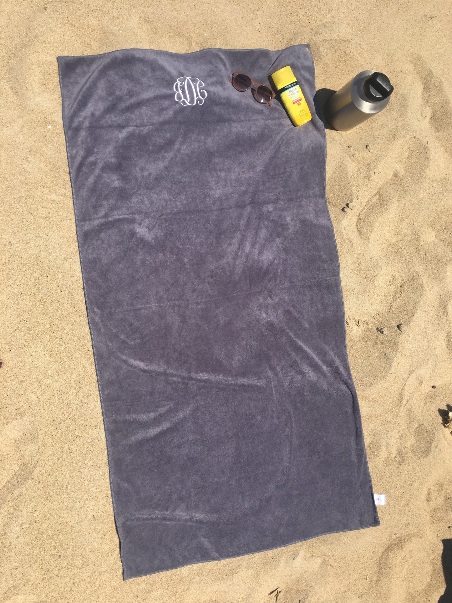 Personalized Microfiber Towel with Monogram - Use for Pool, beach, yoga etc.!