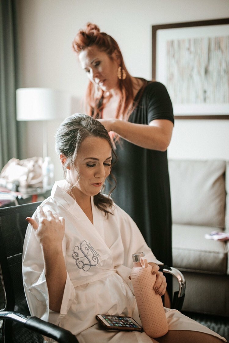 Embroidered Bridal Robe