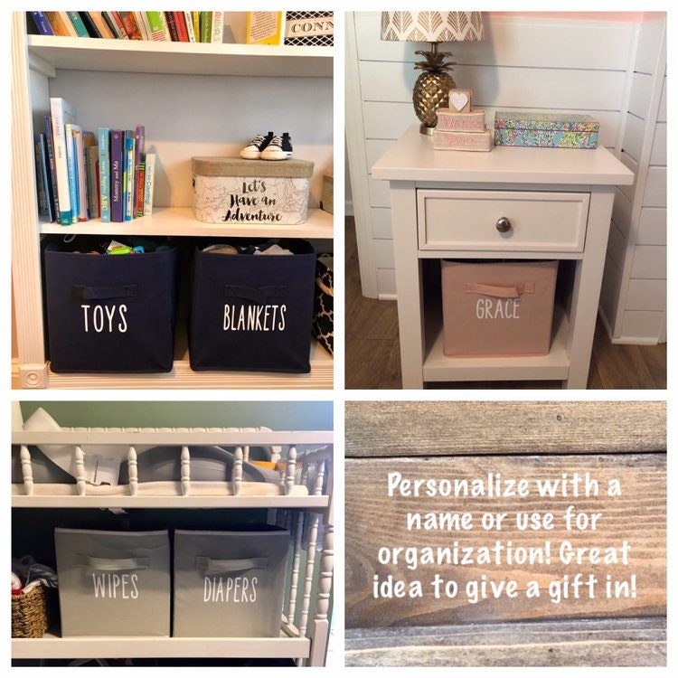 Personalized Storage Cube - Nursery Personalized Storage