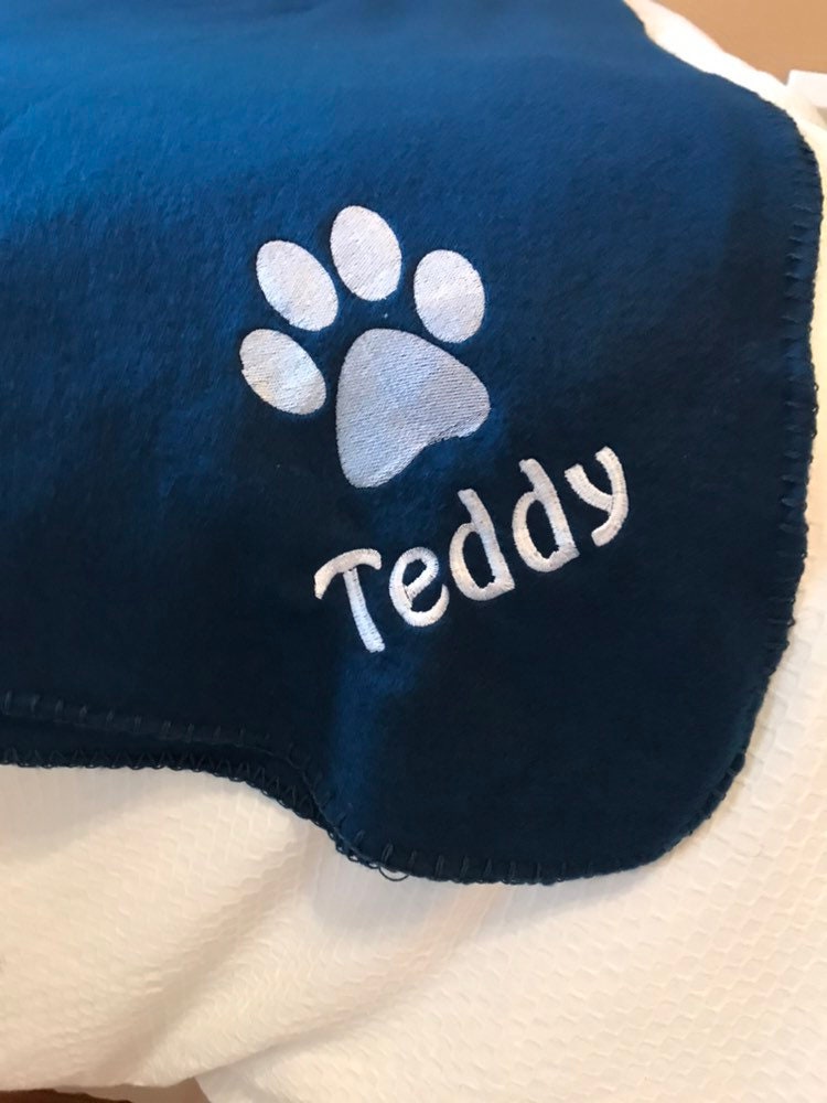 Pet Blanket with Monogram or Name - Great to use for Pets!