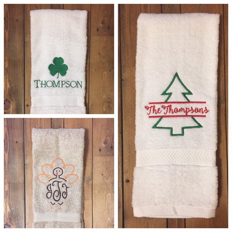 Holiday discount bathroom towels