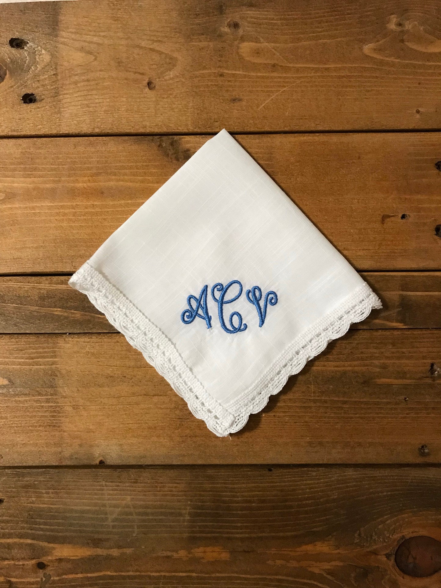 Monogrammed Personalized Handkerchiefs - Great Wedding Gift - Monogrammed Hanky
