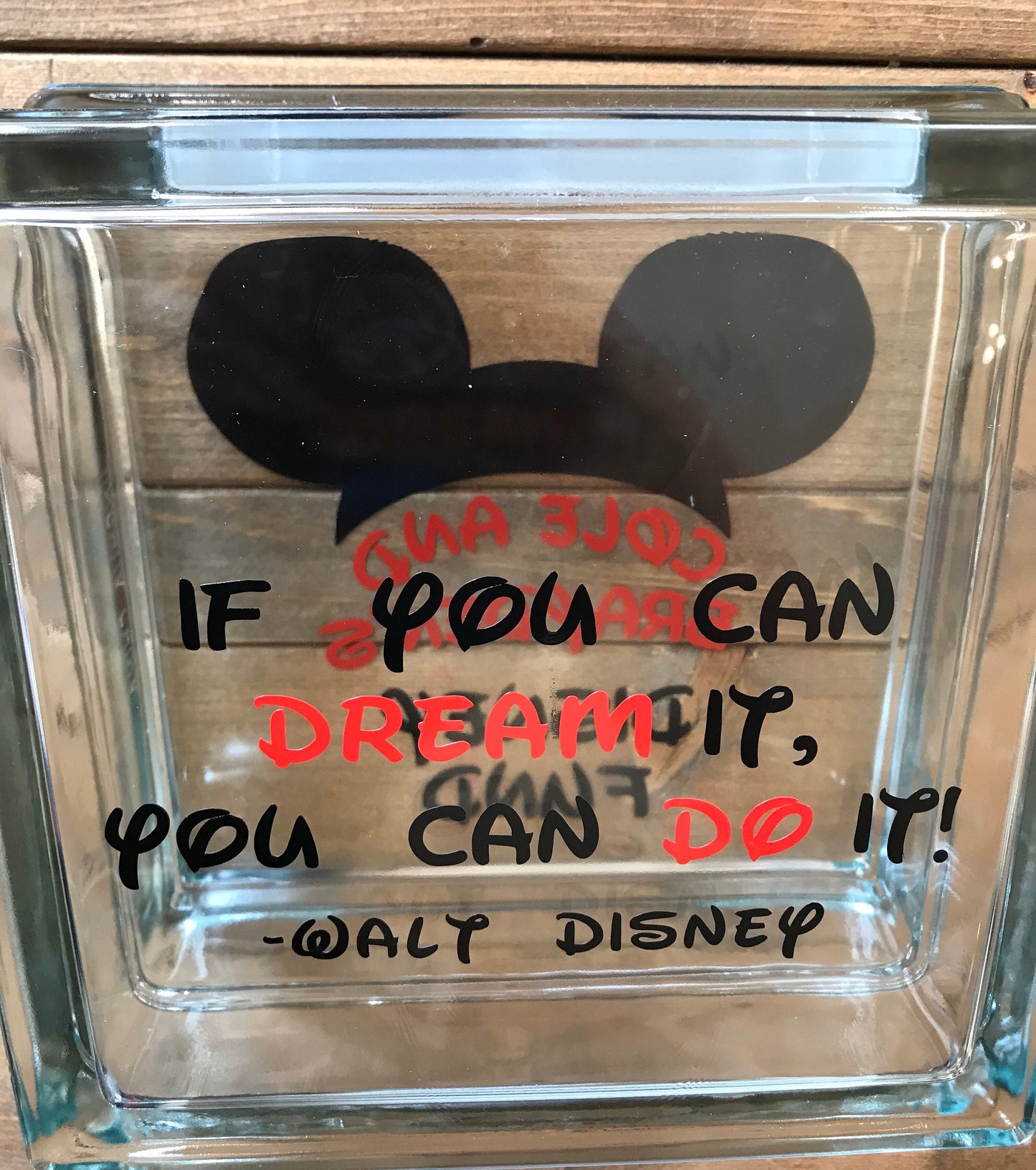 Disney themed Custom banks with sayings - Mickey Ears - Minnie Ears - Disney Fund