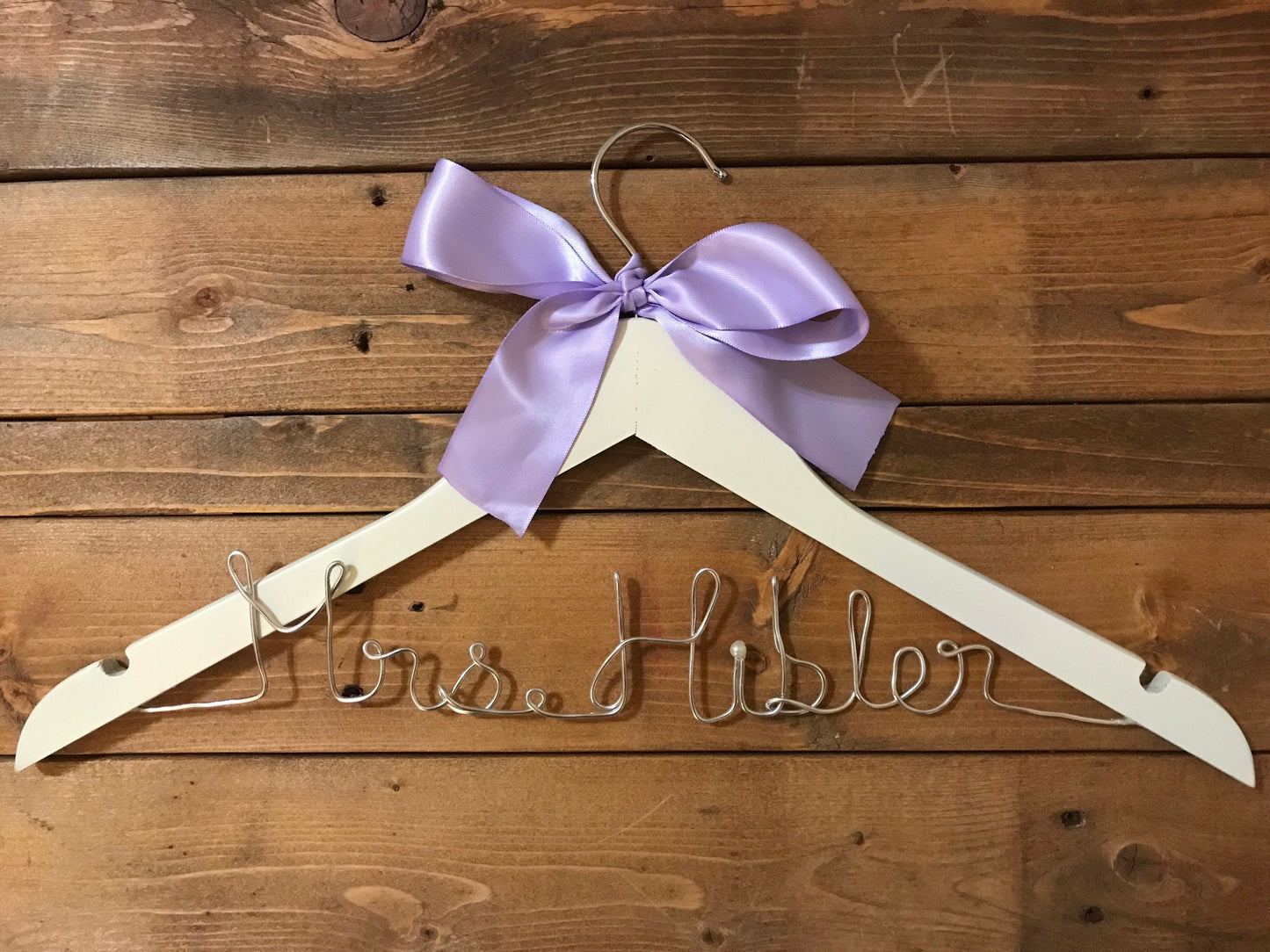 Painted Bridal Hangers - Personalized - Gift for the Bride - Wedding Dress Hanger - Customized with Color