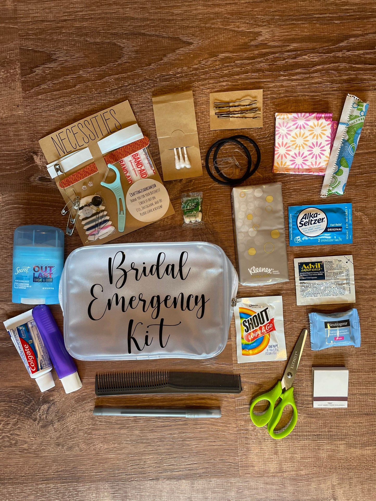 Personalized Bridal Emergency Kit - Bride Gift - Personalized Gift - Wedding day Essentials - Bridal Survival kit - Oh shit Kit