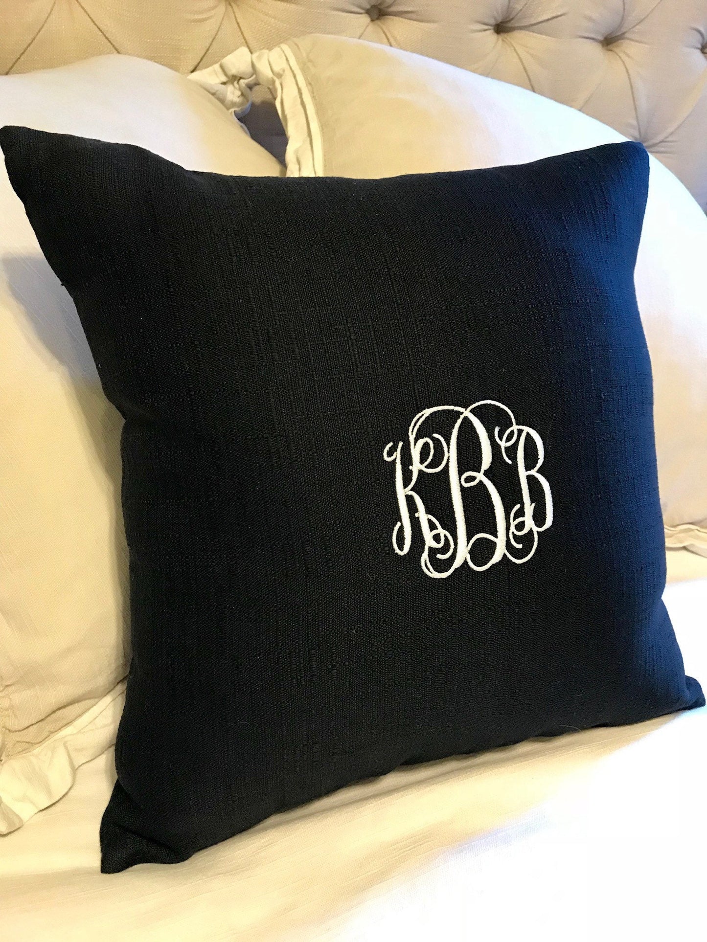 Personalized Pillow Cover/Sham - Customized - embroidered design - Personalized Gift Idea - Sham