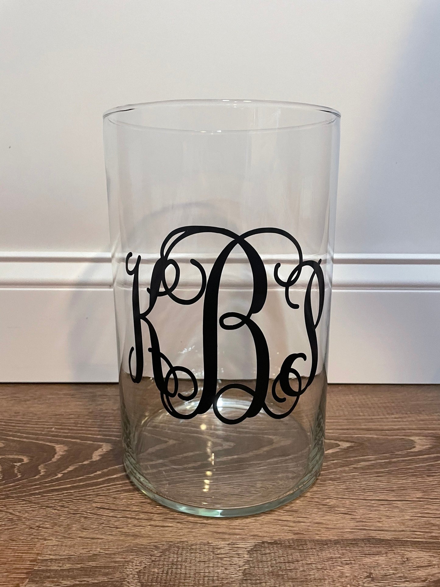 Monogrammed Candle Holder - Decorative Candle