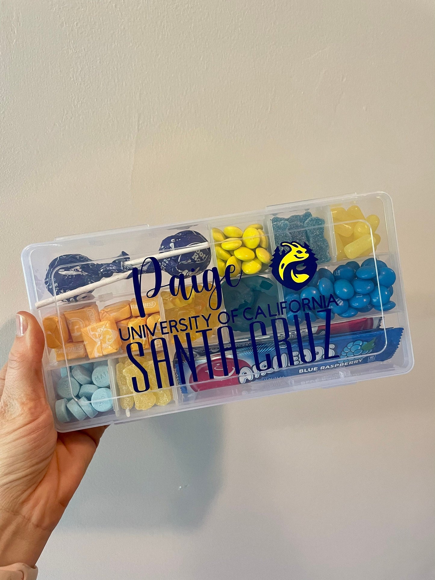 College Candy Box Container - College Grad Gift - Personalized Gift - Decision Day - Commitment Day