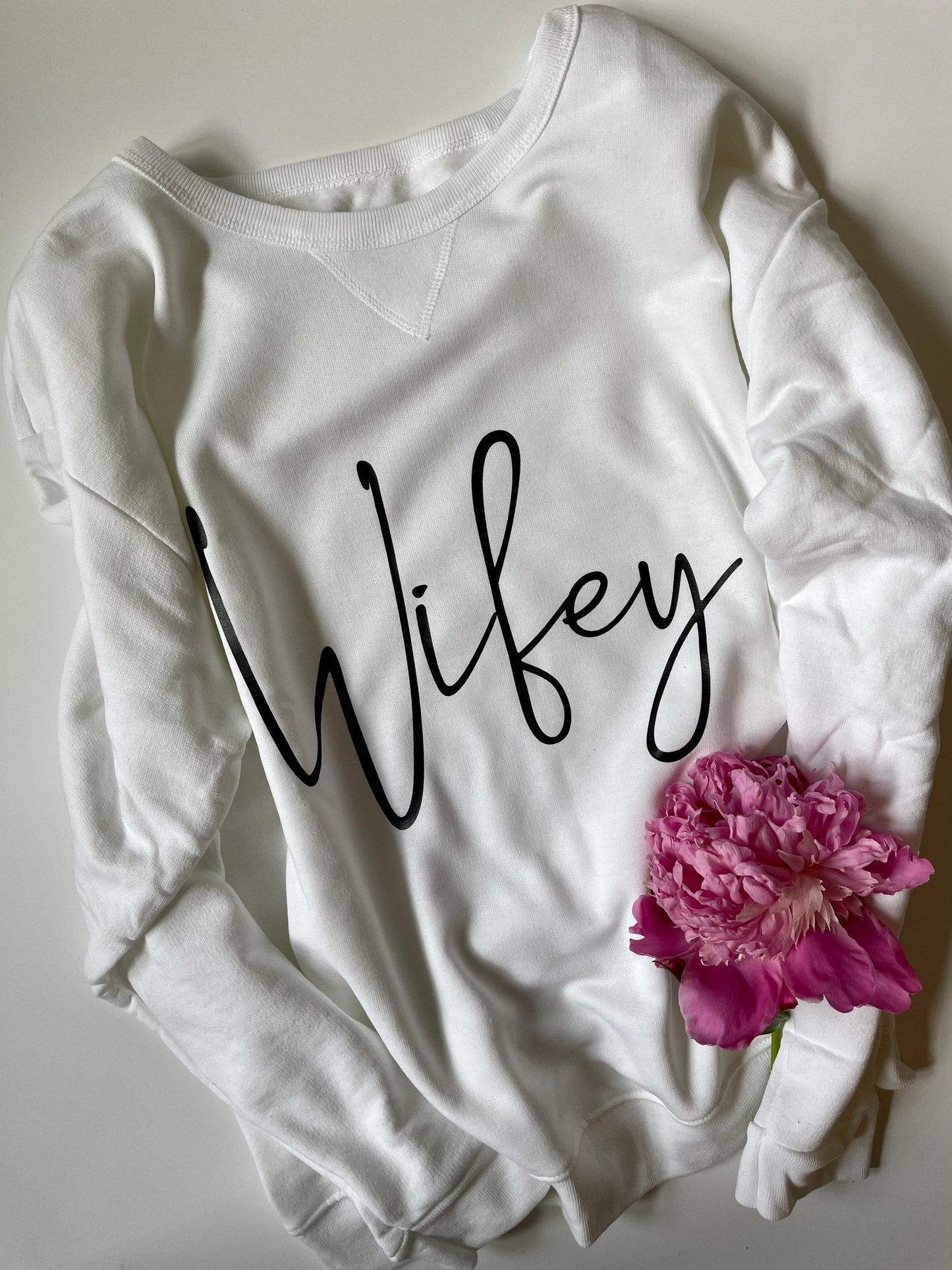 Personalized Bride Sweatshirt - Wifey - Fiancé - Bride