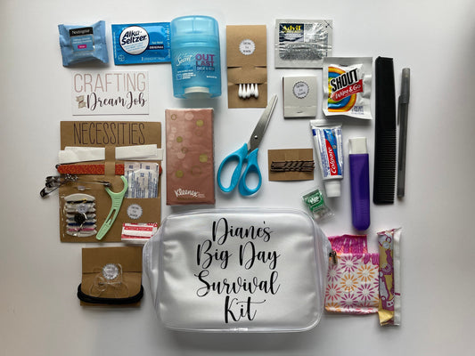 Personalized Bridal Emergency Kit - Bride Gift - Personalized Gift - Wedding day Essentials - Bridal Survival kit - Oh shit Kit