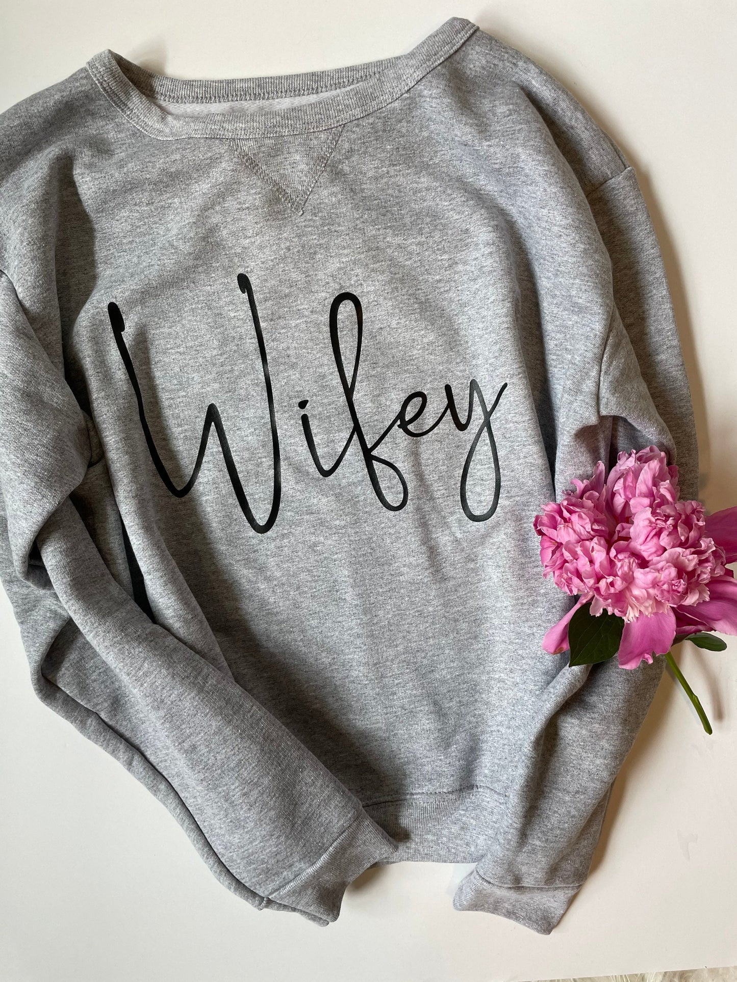 Personalized Bride Sweatshirt - Wifey - Fiancé - Bride