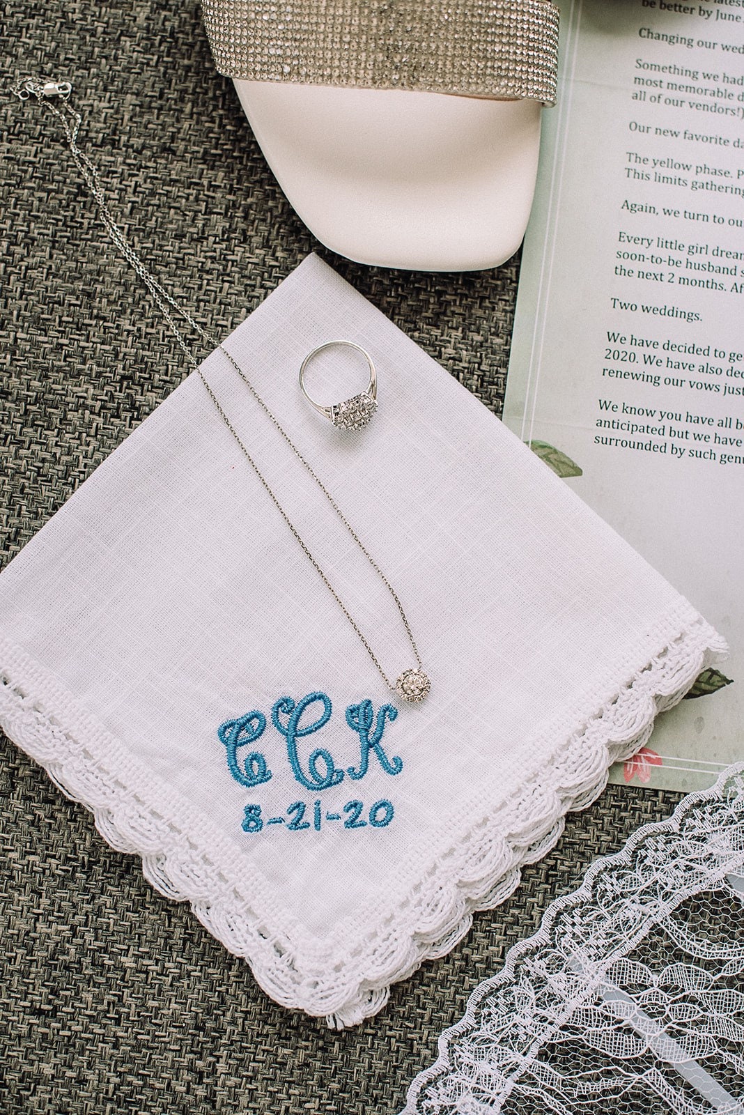 Monogrammed Personalized Handkerchiefs - Great Wedding Gift - Monogrammed Hanky