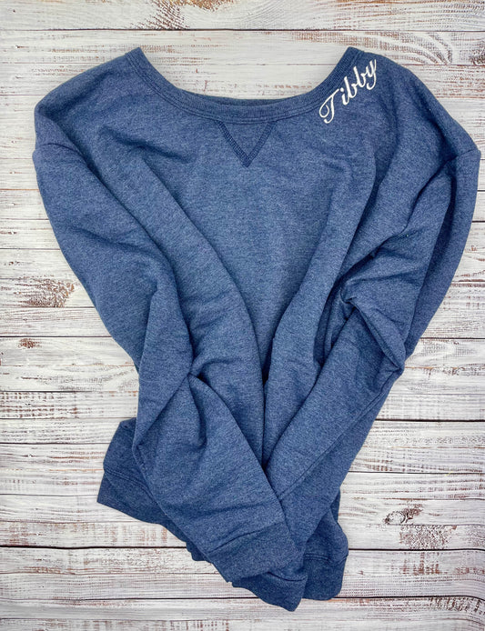 Personalized Initials or Name Sweatshirt Embroidered - Monogramned